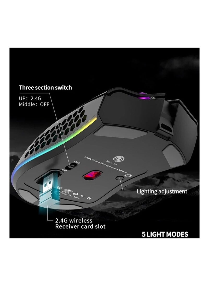 Wireless USB Rechargeable Mouse Lightweight Gaming Mouse - Image 4